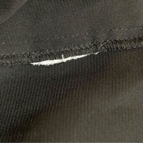 Madewell Tank Top Women’s Small Black Sheer Lined Crinkle Button Hole Tie Swing. - Picture 12 of 16